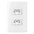 Linha Sleek – Conjuntos 4×2” – 2 tomadas 2P+T separadas 10A 250V~ - Imagem 1