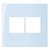 Linha Sleek – Placas 4×4’’ 4 postos horizontais – Sereno - Imagem 1