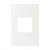 Linha Sleek – Placas 4×2” 2 postos horizontais – Branco - Imagem 1