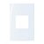 Linha Sleek – Placas 4×2” 2 postos horizontais – Acqua - Imagem 1