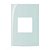 Linha Sleek – Placas 4×2” 2 postos horizontais – Menta - Imagem 1