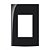Linha Sleek – Placas 4×2” 3 postos horizontais – Ebony - Imagem 1