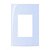 Linha Sleek – Placas 4×2” 3 postos horizontais – Lavanda - Imagem 1
