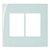 Linha Sleek – Placas 4×4’’ 2 postos horizontais – Menta - Imagem 1
