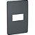 PLACA 4X2 1 POSTO STELLAR BLACK (PRETA) ORION S730101294 - Imagem 1