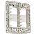 PLACA 4X4 4 POSTOS COM SUPORTE BRANCA MILUZ S3B27540 - Imagem 3