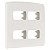 PLACA 4X4 4 POSTOS COM SUPORTE BRANCA MILUZ S3B27540 - Imagem 2
