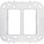 SUPORTE 4X4 PARA 6 MODULOS BRANCO PRM4946 - Imagem 1