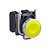 BOTÃO Ø22MM METÁLICO, RETORNO POR MOLA, AMARELO, NA XB4BA51 - Imagem 1