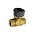 Válvula de esfera de controle rosqueada de latão de 1/2 ″ 2 vias para atuador MVN (1,3 CV) - Imagem 1