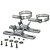 2701205 Phoenix Contact - Mounting material - FL RUGGED BOX POLE SET - Imagem 1