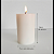 Vela Decorativa Cilíndrica 7cm X 10 Cm Pilar Decoração - Imagem 3