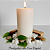 Vela Decorativa Cilíndrica 7 cm X 30 Cm Pilar Decoração - Imagem 2