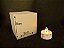 2 Luminárias Em Parafina 8x8x8cm + 2 Velas De Led Decoração - Imagem 2