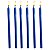 Vela par Castiçal Azul 8 Unidades 26CM - Imagem 4