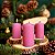 Vela Decorativa Rosa 4 uni 6cm Decoração - Imagem 4
