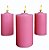 Vela Decorativa Rosa 4 uni 6cm Decoração - Imagem 6