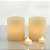 2 Vela De Led + 2 Luminária 8x8x8cm Cilíndrica De Parafina Decoração - Imagem 1