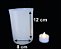 2 Vela De Led + 2 Vela Luminária 8x8x12 Em Parafina Decoração - Imagem 3