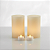 2 Vela De Led + 2 Vela Luminária 8x8x10cm Em Parafina Decoração - Imagem 1