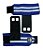 Grip com Munhequeira Azul com Branco - Imagem 4