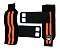 Grip com Munhequeira Preto com Laranja - Imagem 2