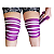 FAIXA DE JOELHO ROXO COM BRANCO - Imagem 1