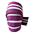 FAIXA DE JOELHO ROXO COM BRANCO - Imagem 2