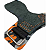 Hand Grip Couro Camuflado Laranja - Imagem 2