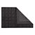 Toalha de Piso Antiderrapante Teka Prima Delicatta Preto 50x75cm - Imagem 1