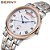 Berny relógio quartz 40mm, espessura 8.5mm, calibre vj55 aço inox vidro safira luxo 3ATM Importado - Imagem 1