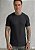 CAMISETA VISCOSE C/ ELASTANO TEXTURADA PRETA - Imagem 1