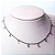 Chocker Mini Zircônias Rosa e Lilás em Aço Inoxidável - Cód.: AAI0025P - Imagem 1