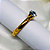 Anel Soilitário em Aço Inox Dourado - Cód.: PLB0039D - Imagem 3