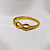 Anel Infinito Dourado em Aço Inox. Cód.: 0024D - Imagem 1