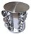 Porta Tempero Condimento Inox Base Giratória Linha Premium - Imagem 2