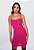 Vestido Feminino Canelado Alcinha Rosa Pink - Imagem 5