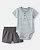 Conjunto Carter's Listrado Azul e Cinza - Imagem 1
