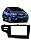 Moldura Honda New Fit 2 Din 2015 - 2018 Preto - Imagem 1
