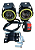 Par Farol Milha Moto Angel Eye U7 Led Auxiliar 30w Branco - Imagem 1