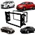 Moldura do Painel 2 Din Cobalt 11 a 17 Prisma 13 a 17 Onix Spin 12 a 17 Preto Encaixe Sob Medida - Imagem 2
