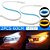 Fita de LED DRL Dual Color Universal 3000K 6000K 12V 6,8W Farol e Seta Luz Diurna Daylight 60cm MARCA ASX - Imagem 4