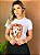 Camiseta Baby Look Básica Soft - Leão Colorido( Imagem) - Imagem 2