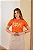 Camiseta Baby Look Algodão Fio 30 Laranja - Filha Amada - Imagem 2