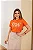 Camiseta Baby Look Algodão Fio 30 Laranja - Filha Amada - Imagem 1
