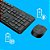 TECLADO E MOUSE SEM FIO MK235 PRETO - LOGITECH - Imagem 4