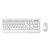 Kit Teclado e Mouse Sem Fio KW202WH Lecoo, ABNT2, Membrana, DPI 1200, Ergonômico, 3 Botões, Branco - Imagem 2