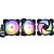 Kit Fan com 3 Unidades K-Mex Super Storm AK-AAE1, ARGB Rainbow, 120mm, Preto - Imagem 1