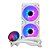 Water Cooler K-Mex Infinite Space WAC8, ARGB, 240mm, Intel e AMD, Branco - Imagem 2