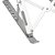 Suporte Para Notebook Pix/5+/KOKAY 079-0062, Altura Ajustável, Dobrável, Até 15.6 Polegadas, Alumínio, ABS, Branco - Imagem 4